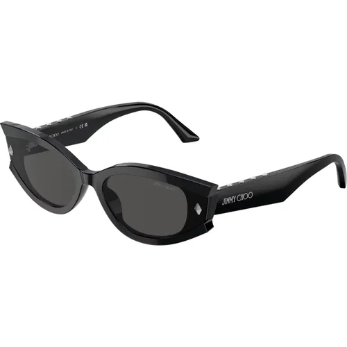 Stilvolle Sonnenbrille in Schwarz - Jimmy Choo - Modalova