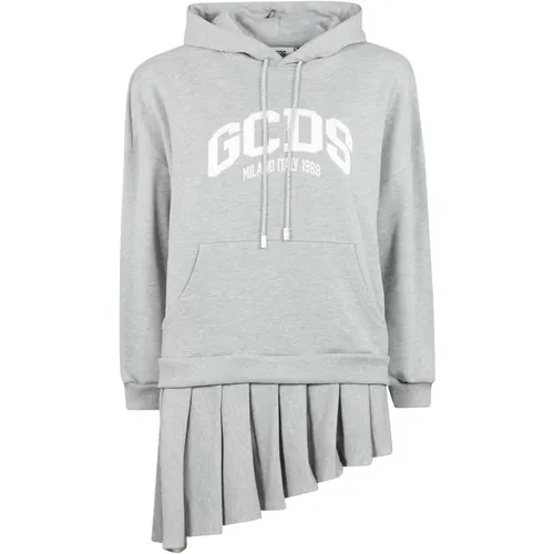 Logo Hoodie Mini Kleid , Damen, Größe: S - GCDS - Modalova