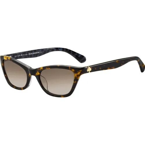 Johneta/S Sunglasses in Havana/ Shaded , female, Sizes: 51 MM - Kate Spade - Modalova