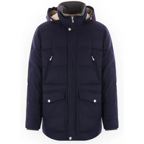 Cashmere Membrabato Parka mit Beaver - BRUNELLO CUCINELLI - Modalova