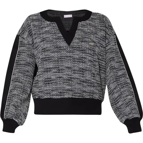 Schwarzer synthetischer Sweatshirt für Frauen - Liu Jo - Modalova