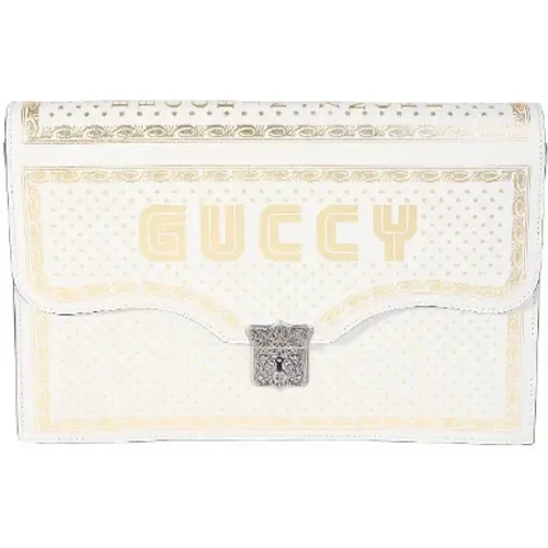 Pre-owned Leather clutches , female, Sizes: ONE SIZE - Gucci Vintage - Modalova