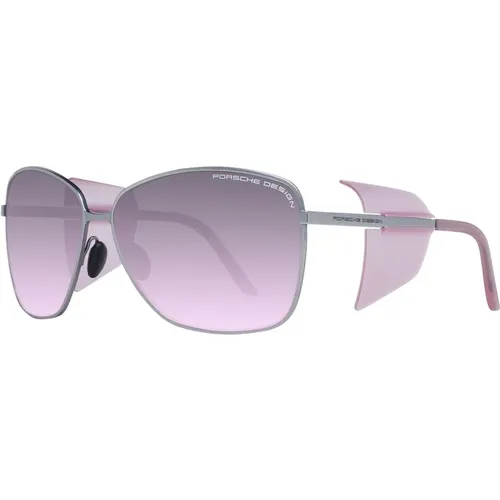 Gunmetal Schmetterling Sonnenbrille mit Rosa Gläsern - Porsche Design - Modalova