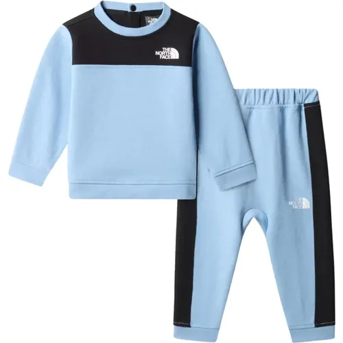 Blau-schwarzer Baby-Jumpsuit mit gerippten Details - The North Face - Modalova