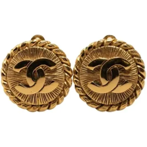 Pre-owned Metal earrings , female, Sizes: ONE SIZE - Chanel Vintage - Modalova