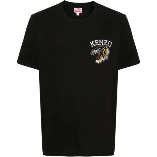 Jungle Varsity Cotton T-shirt , male, Sizes: S, 2XL, L, M - Kenzo - Modalova