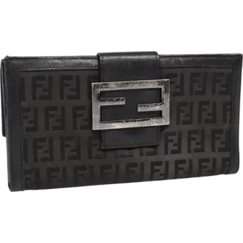 Pre-owned Canvas wallets , female, Sizes: ONE SIZE - Fendi Vintage - Modalova