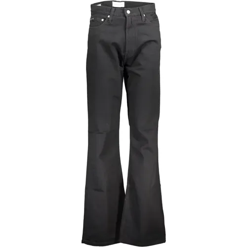 Authentische Boot Denim Jeans Schwarz , Damen, Größe: W31 L32 - Calvin Klein - Modalova