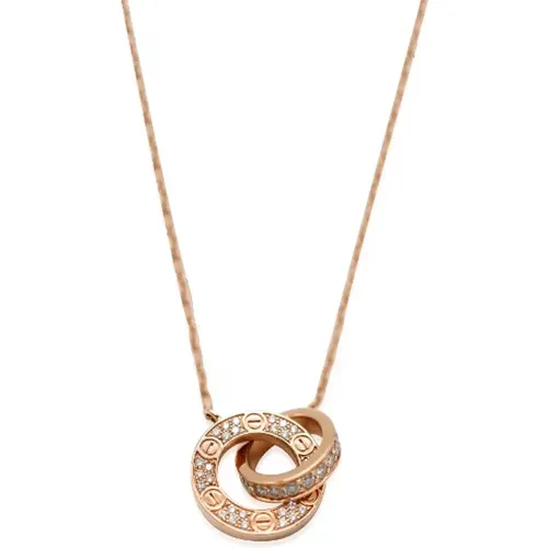 Pre-owned Rose Gold necklaces , female, Sizes: ONE SIZE - Cartier Vintage - Modalova