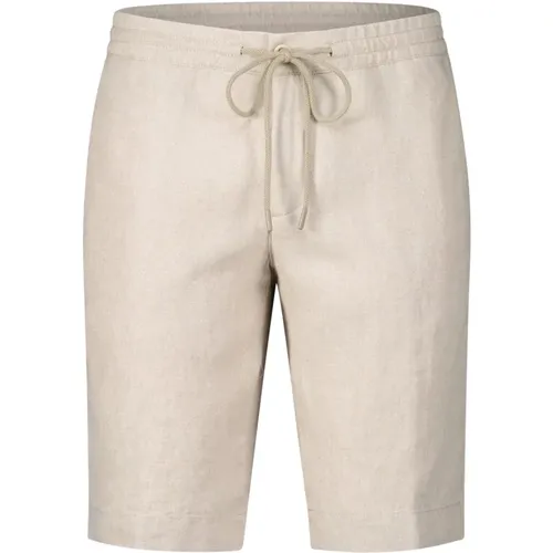 Linen Tapered-Fit Summer Shorts , male, Sizes: W31, W34, W38, W32, W36, W33 - Alberto - Modalova