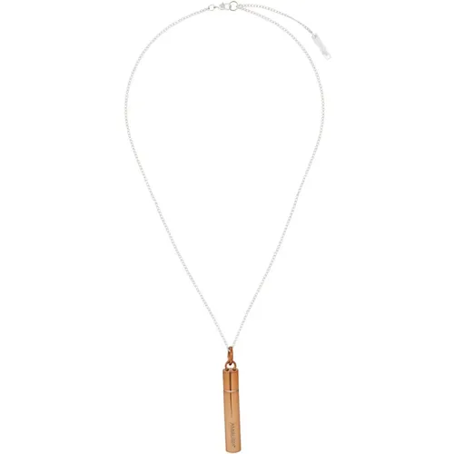 Braune Sterling Silber Halskette Snap-Hook , Damen, Größe: ONE Size - Ambush - Modalova