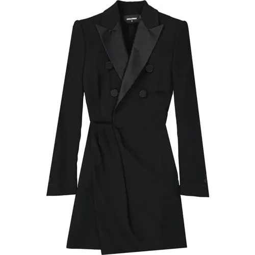 Stylish Single-Breasted Coat , female, Sizes: 2XS - Dsquared2 - Modalova