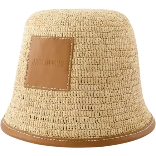 Raffia Bucket Hat - Light Brown , male, Sizes: 56 CM - Jacquemus - Modalova