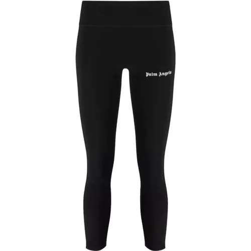 Leggings with Side Stripes , female, Sizes: L - Palm Angels - Modalova