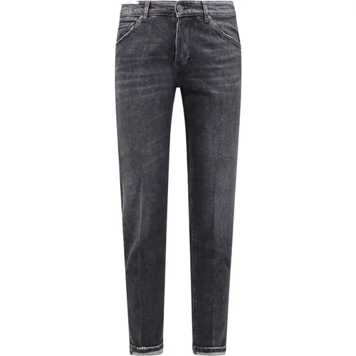Grey Stretch Trousers with Button Closure , male, Sizes: W30, W29 - PT Torino - Modalova