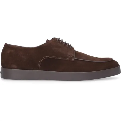 Low Top Sneaker Velour Leather , male, Sizes: 6 UK, 12 UK, 7 1/2 UK, 10 1/2 UK, 11 1/2 UK, 6 1/2 UK, 5 1/2 UK, 5 UK - Santoni - Modalova