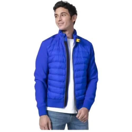 Elektrisch Blaue Gesteppte Bikerjacke - Booker Modell , Herren, Größe: 2XL - Parajumpers - Modalova