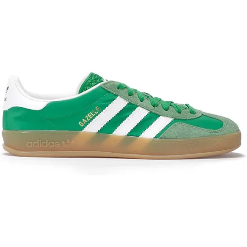 Grüne Gazelle Sneakers mit Wildleder-Details , Herren, Größe: 41 1/2 EU - adidas Originals - Modalova