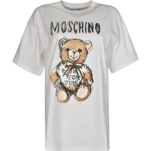 T-shirts and Polos , female, Sizes: M, S - Moschino - Modalova