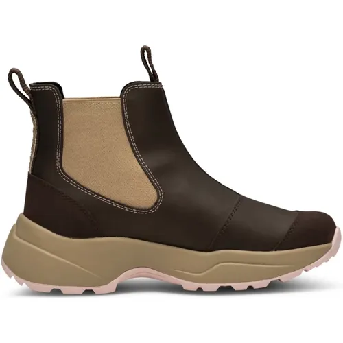 Waterproof Rubber Boots with Fishskin Details , female, Sizes: 7 UK, 8 UK, 9 UK, 6 UK, 4 UK, 3 UK, 5 UK - Woden - Modalova