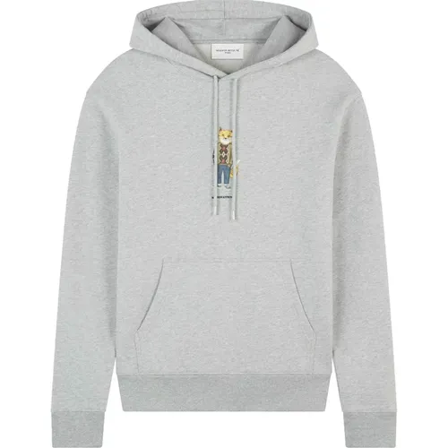 Iconic Cotton Sweatshirt with Hood , male, Sizes: M, S, L - Maison Kitsuné - Modalova