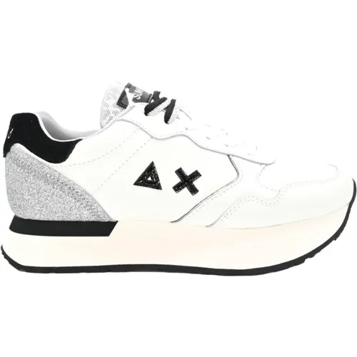 Leather Sneakers - Kelly Model , male, Sizes: 4 UK - Sun68 - Modalova