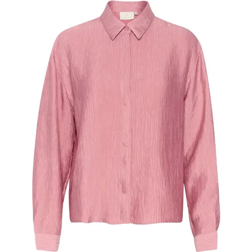 Oversized Shirt Blouse in Mesa Rose , Damen, Größe: XL - Kaffe - Modalova