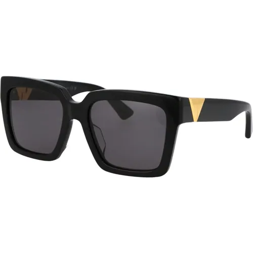 Stylische Sonnenbrille Bv1198Sa , Damen, Größe: 55 MM - Bottega Veneta - Modalova