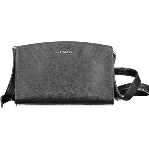 Schwarze Damen-Schultertasche mit Reißverschluss - Calvin Klein - Modalova