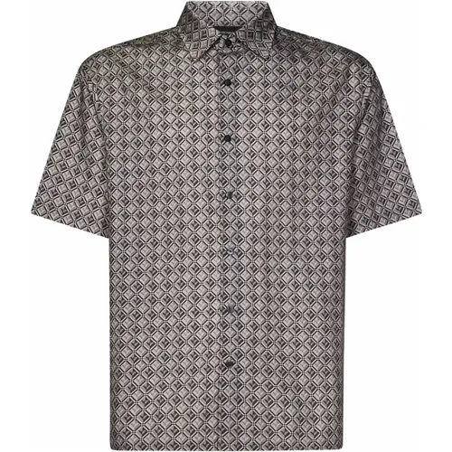 Shirts Grey , male, Sizes: 2XL, XL, M, 3XL, S, L - Emporio Armani - Modalova