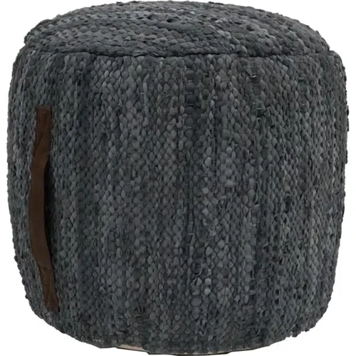 Pouf in leather and cotton - , female, Sizes: ONE SIZE - Fineste Ting - Modalova
