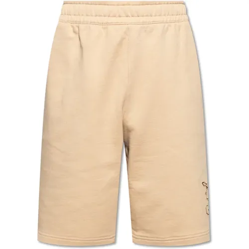Shorts with logo , male, Sizes: M, L - Burberry - Modalova