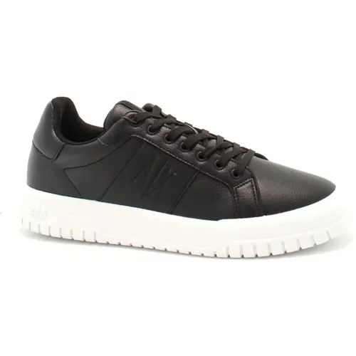 Schwarze Sneakers für Stilvolles Aussehen , Herren, Größe: 41 EU - Armani Exchange - Modalova