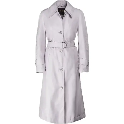 Coats,Luxus Trenchcoat Acqua Linie - Moorer - Modalova