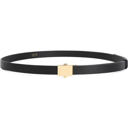 Leather Belt with Gold Buckle , female, Sizes: ONE SIZE - The Row - Modalova