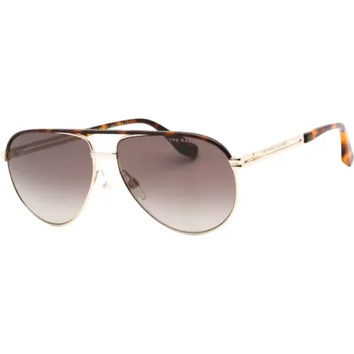 Goldene Acetat- und Metallsonnenbrille - Marc Jacobs - Modalova