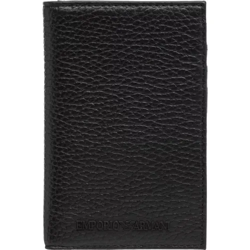 Plain Credit Card Holder , male, Sizes: ONE SIZE - Emporio Armani - Modalova