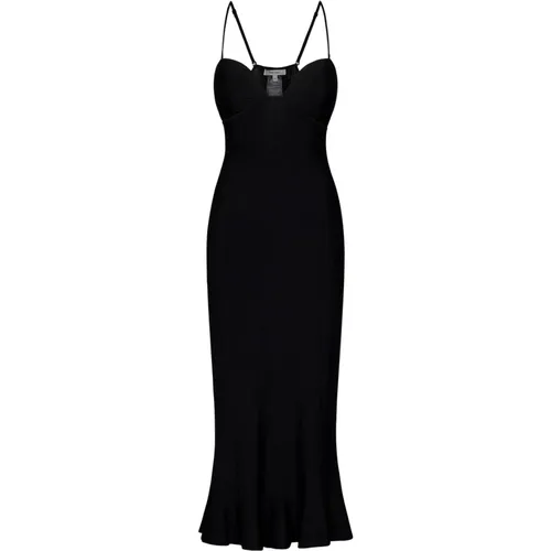 Flared Midi Dress Aw24 , female, Sizes: M - Nensi Dojaka - Modalova