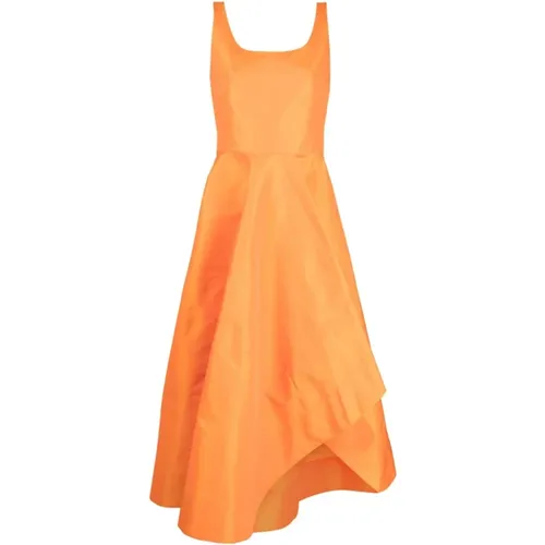 Sleeveless Dress with Asymmetric Hem , female, Sizes: 2XS - alexander mcqueen - Modalova