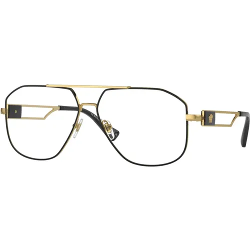 Gold Eyewear Frames , unisex, Größe: 59 MM - Versace - Modalova