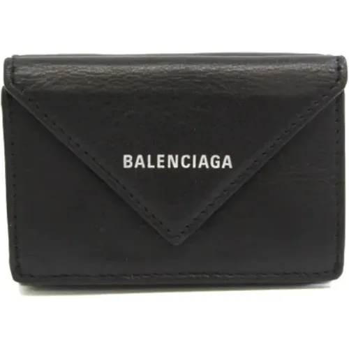 Pre-owned Leather Wallet , female, Sizes: ONE SIZE - Balenciaga Vintage - Modalova