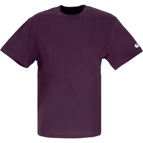 Dunkel Pflaume/Silber Tee Crew Neck Shirt , Damen, Größe: M - Carhartt WIP - Modalova