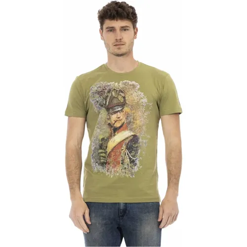 Kurzarm Rundhals T-Shirt , Herren, Größe: L - Trussardi - Modalova