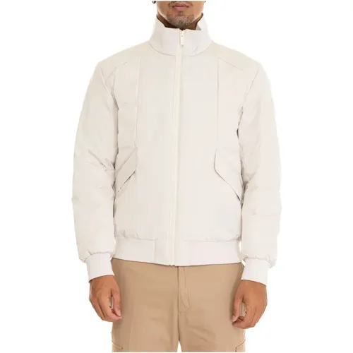 Quilted Bomber Jacket with Ribbed Details , male, Sizes: 2XL - Boss - Modalova