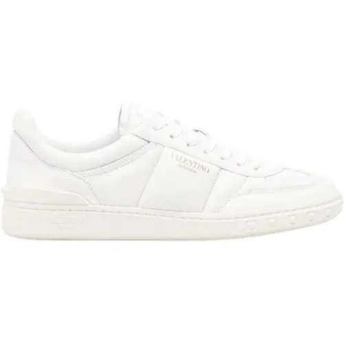 Leather Low-Top Sneakers , female, Sizes: 8 UK, 5 1/2 UK, 6 UK, 6 1/2 UK, 4 UK - Valentino - Modalova