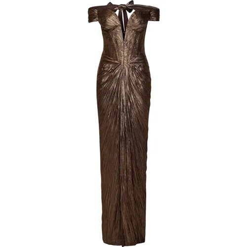 Women's Clothing Dress Copper Ss24 , female, Sizes: L - Maria Lucia Hohan - Modalova
