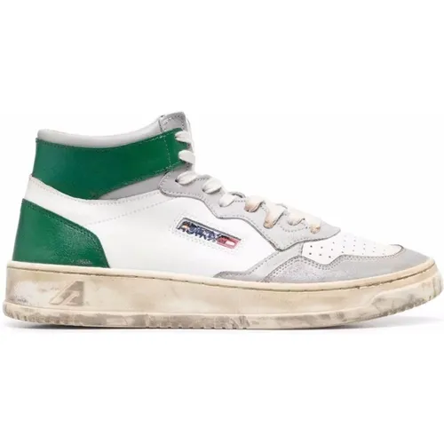 High Top Leather Sneakers , male, Sizes: 7 UK - Autry - Modalova