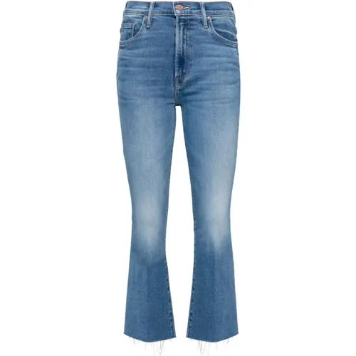 High-Waist Bootcut Fray Jeans , Damen, Größe: W24 - Mother - Modalova