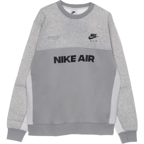 Air Brushed-back Crew Sweatshirt , Herren, Größe: XL - Nike - Modalova