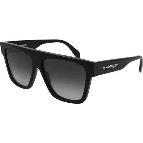 Grey Shaded Sunglasses , male, Sizes: 59 MM - alexander mcqueen - Modalova